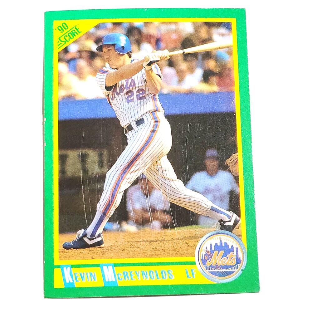 1990 Score Kevin McReynolds Card No. 5 New York Mets LF VG/EX
